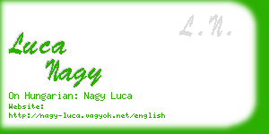 luca nagy business card